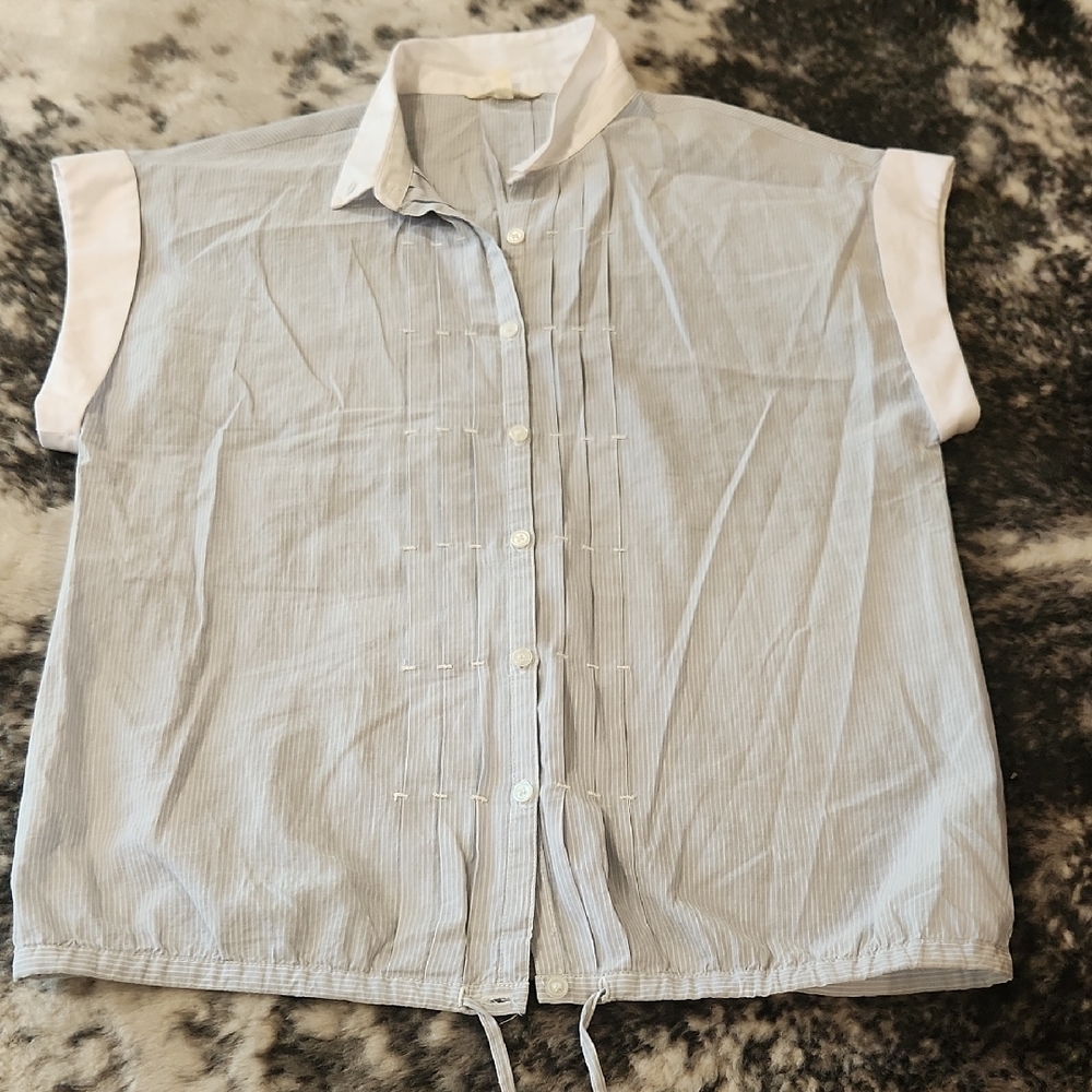 Heritage 1981 White and Blue Striped Shirt